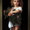 Little Girl With Flowers by William-Adolphe Bouguereau